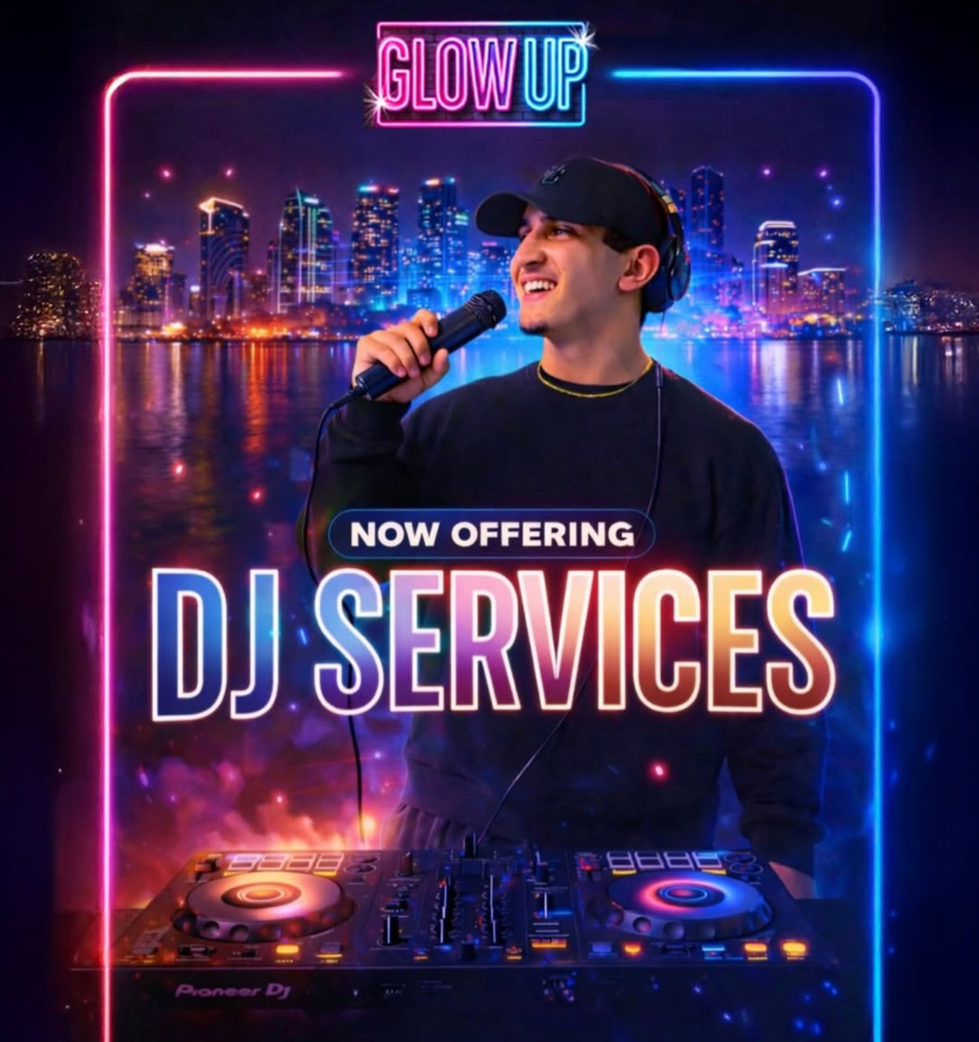 Glow Up DJ Services promo