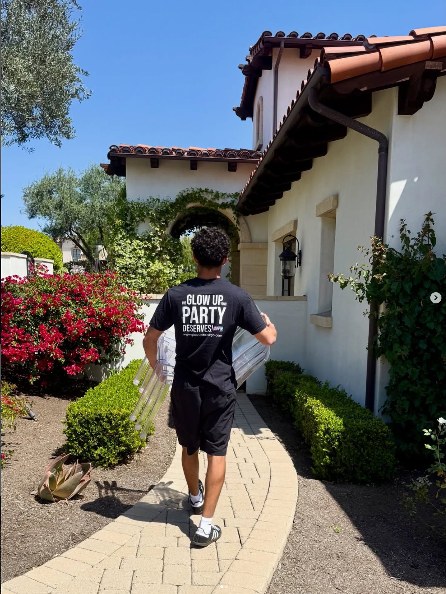 Liam delivering and setting up rentals