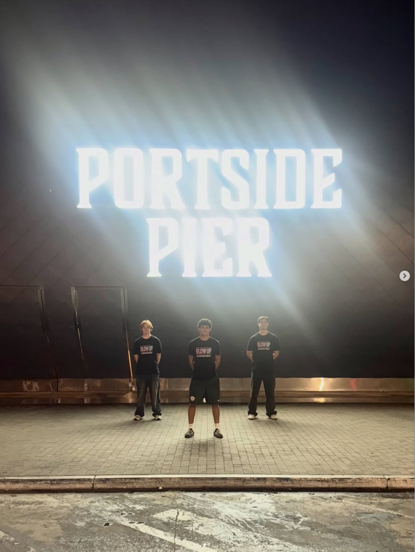Glow Up team at Portside Pier